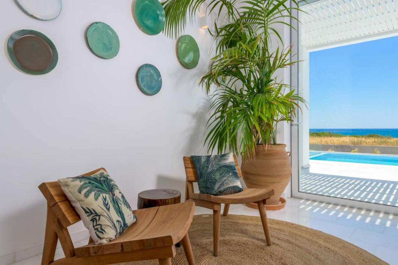 Seashore Beachfront Villa Λαχανιά Εξωτερικό φωτογραφία